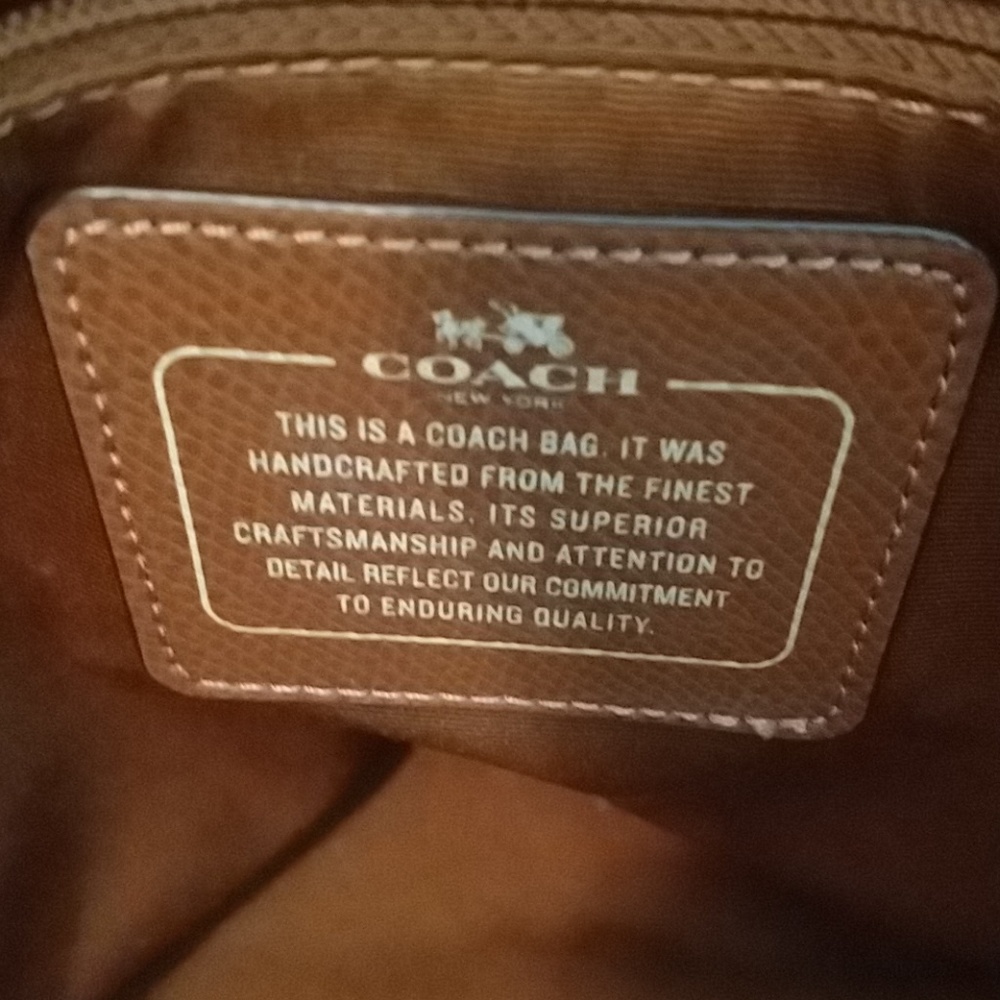 Authentic Coach Purse - Picture 6 of 7